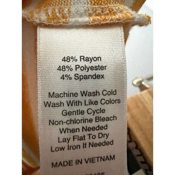 MARKET & SPRUCE CASUAL CLASSIC EVERYDAY WEAR STRIPED STRETCH T-SHIRT SZ. MEDIUM - Picture 4 of 4